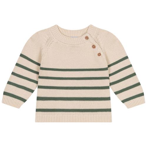 Petit Bateau Stribet Strikket Trøje Cremefarvet |  | 18 months