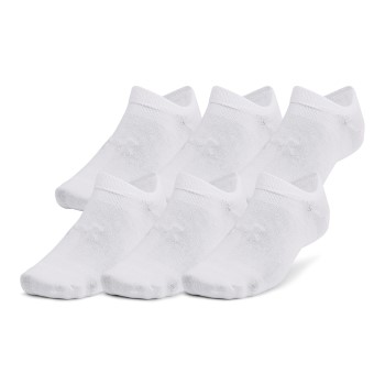 Under Armour Strømper 6P Essential No Show Socks Helhvid polyester Small Dame