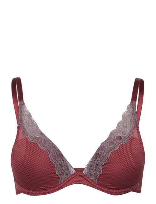 Brooklyn Plunge T-Shirt Bra Passionata Burgundy