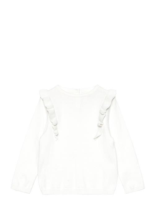 Se Mango Ruffle Knitted Sweater Mango White ved Booztlet