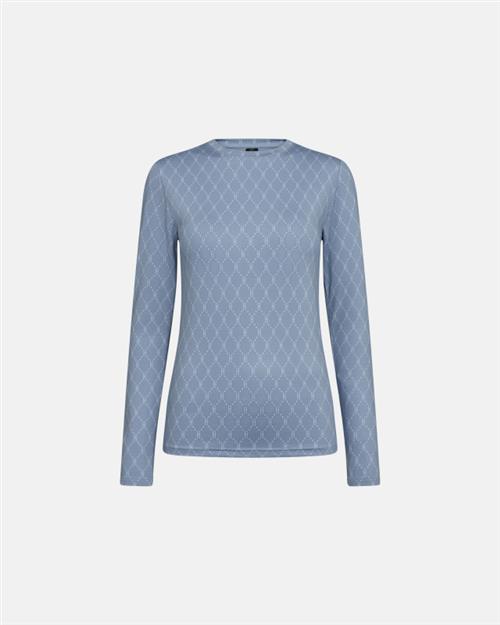 Bluse "Logo" | Polyester | Blå