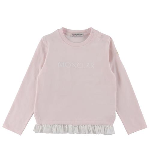 Se Moncler Bluse - Rosa m. FlÃ¦se ved KidsWorld