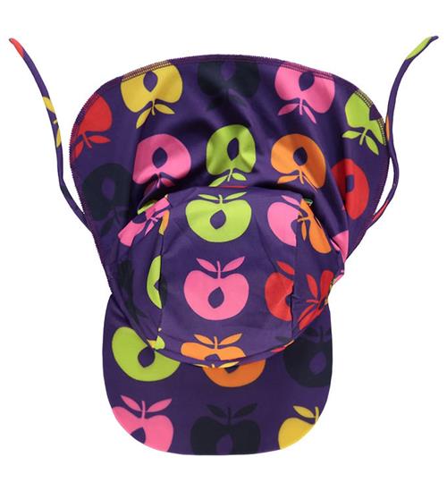 Se SmÃ¥folk Badehat - UV50+ - Purple Heart m. Retro Ã?bler ved KidsWorld