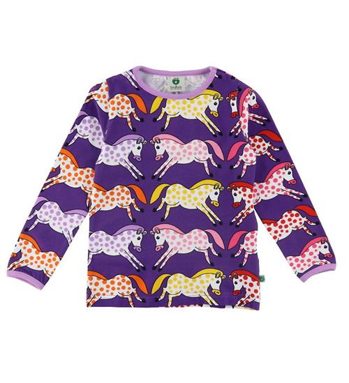 Se SmÃ¥folk Bluse - Purple Heart m. Heste ved KidsWorld