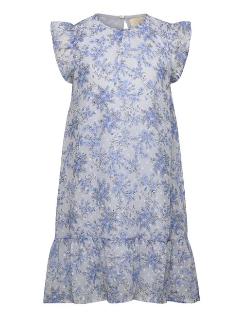 Creamie Dress Flower Dobby Creamie Blue