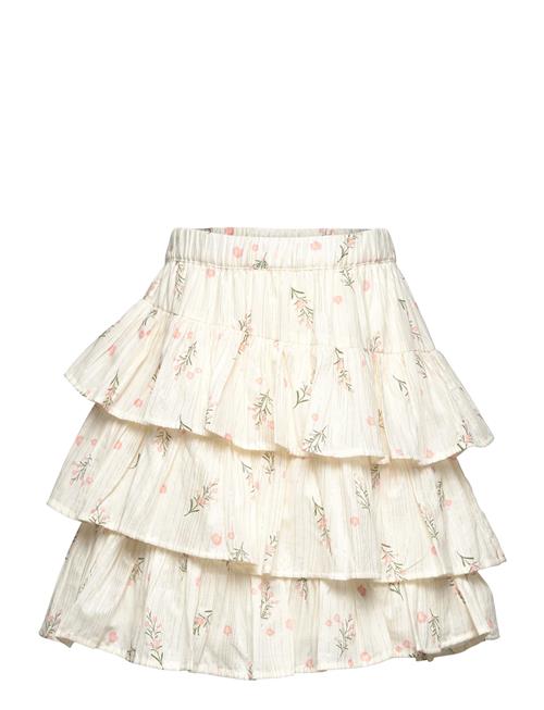 Minymo Skirt Aop W. Lining Minymo Cream