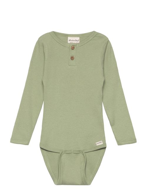 Body Ls Rib Minymo Green