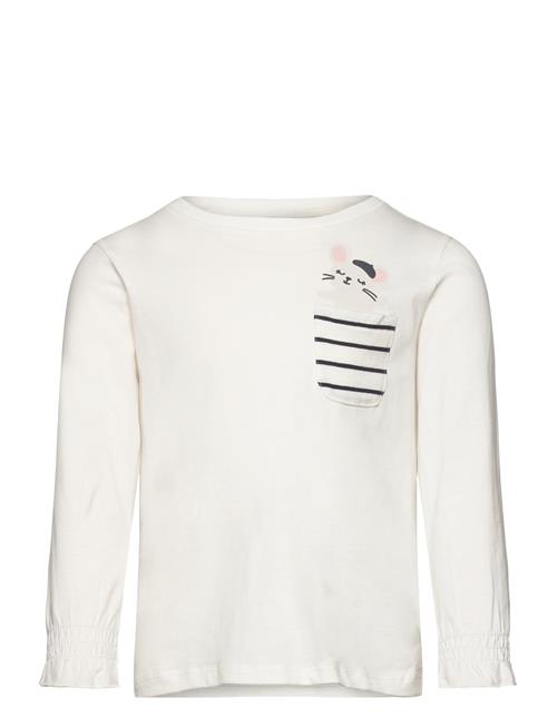 Mango Printed Long Sleeve T-Shirt Mango White