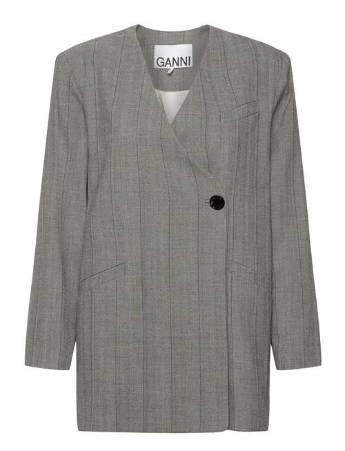 Ganni Herringb Suiting Ganni Grey