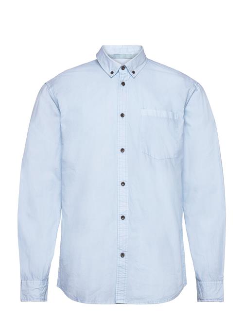 Anerkjendt Akkonrad L/S Poplin Shirt Noos Anerkjendt Blue