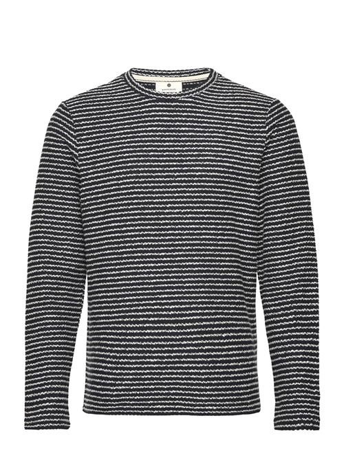 Se Anerkjendt Aksail Stripe Sweat Anerkjendt Navy ved Booztlet