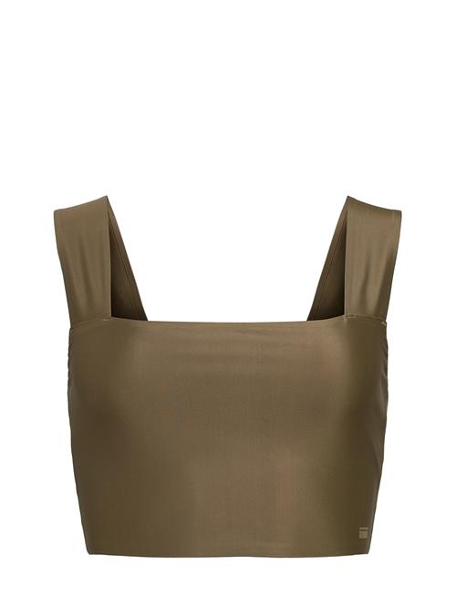 Telma Top Crop Wide Straps Shine Rethinkit Studios Khaki