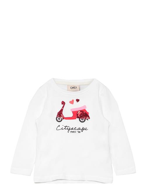 Kids Only Kmgkita Reg L/S Heart Slit Top Box Kids Only White