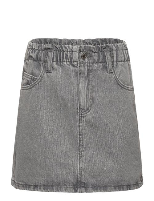 Mango Paperbag Denim Skirt Mango Grey