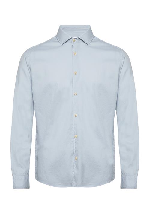 Slhregbond-Garment Dyed Shirt Ls Selected Blue