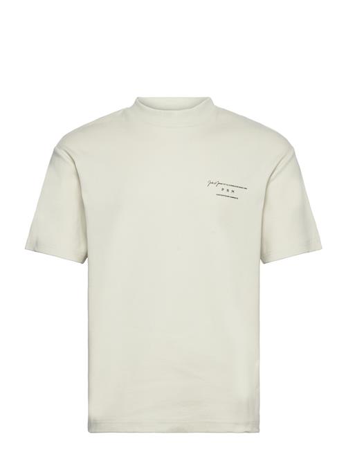 Se Jack & Jones Jprblasanchez Branding Tee Crew Neck Sn Jack & J S Cream ved Booztlet