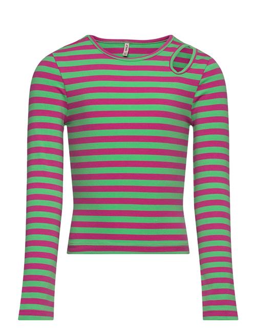 Kogheidi L/S Short Cut Out Top Box Jrs Kids Only Patterned