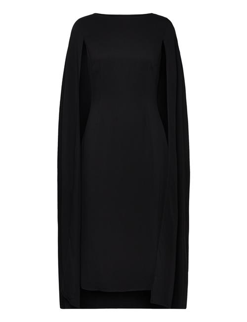 Malina Norah Cape Detail Midi Dress Malina Black