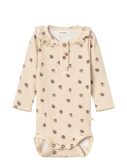 Lil'Atelier Nbfgaya Ls Slim Body Jan Lil Lil'Atelier Beige