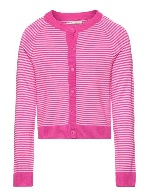 Se Kids Only Kogiva L/S O-Neck Cardigan Knt Kids Only Pink ved Booztlet