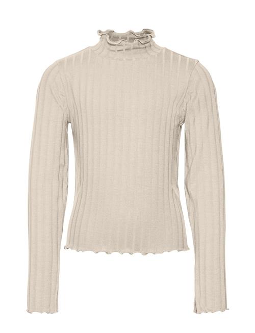 Vero Moda Girl Vmribi Ls High Neck Top Jrs Girl Vero Moda Girl Beige