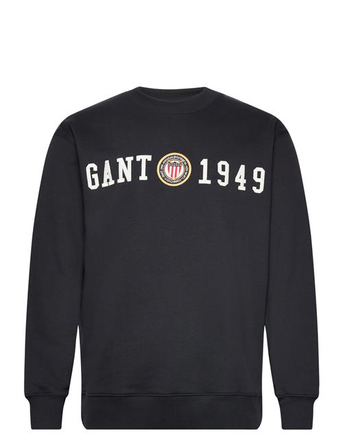 Se GANT Crest C-Neck GANT Black ved Booztlet