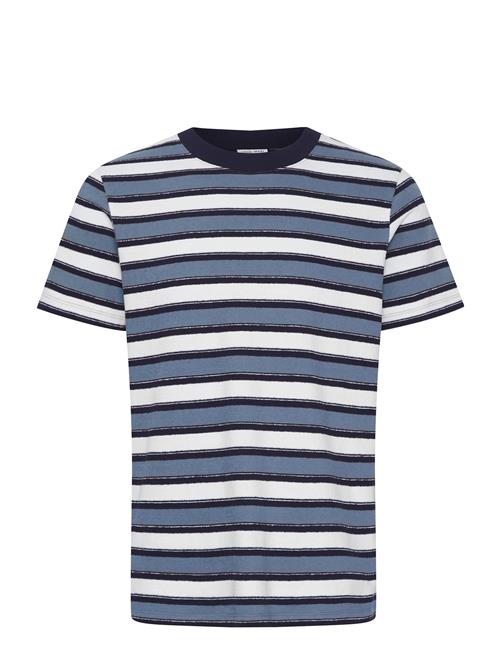 Se Casual Friday Cfthor Terry Striped Tee Casual Friday Blue ved Booztlet