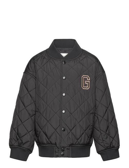 GANT Quilted Gant Varsity Jacket GANT Black