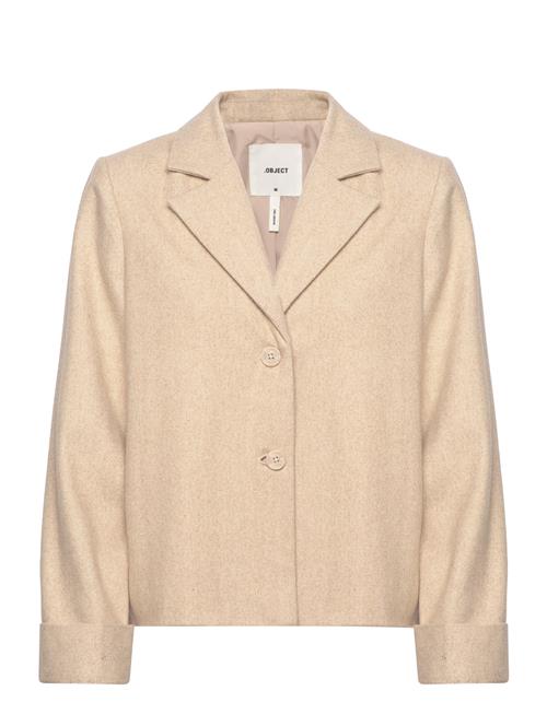 Object Objnicole L/S Wool Jacket Noos Object Beige