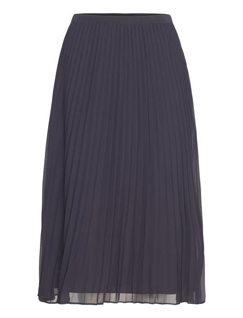 French Connection Pleated Solid Skirt French Connection Blue