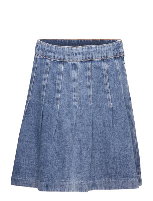 Lindex Skirt Hedda Pleated Denim Lindex Blue