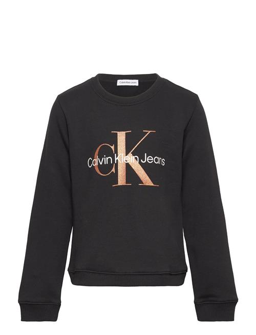 Calvin Klein Bronze Monogram Cn Sweatshirt Calvin Klein Black