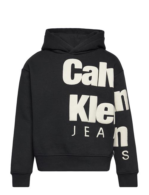 Calvin Klein Blown-Up Logo Fleece Hoodie Calvin Klein Black