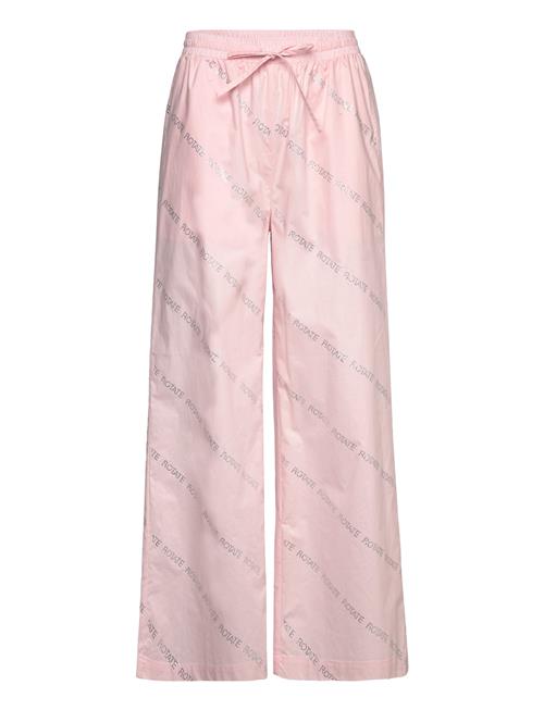 Se ROTATE Birger Christensen Crystal Poplin Pants ROTATE Birger Christensen Pink ved Booztlet