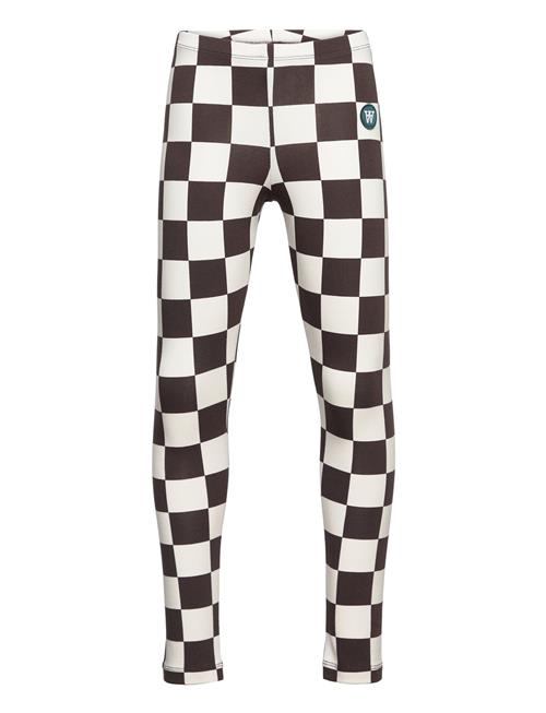 Ira Kids Checkered Leggings WOOD WOOD Patterned