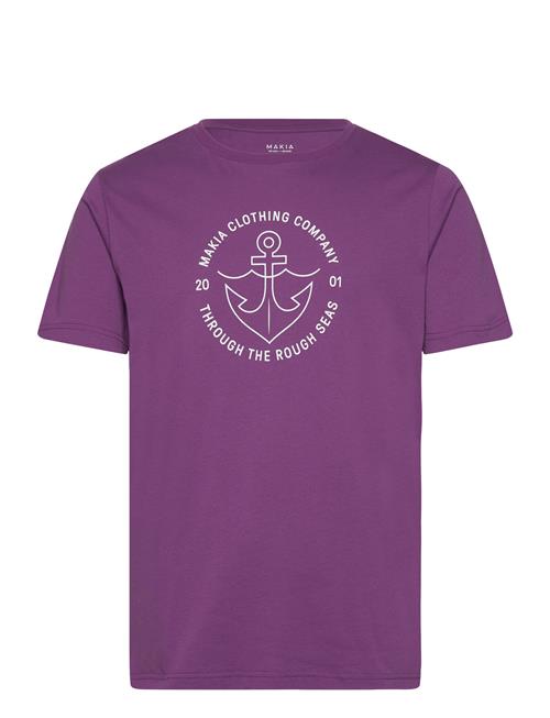 Makia Hook T-Shirt Makia Purple