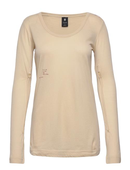 Adjustable Sleeve Slim L\S Wmn G-Star RAW Beige