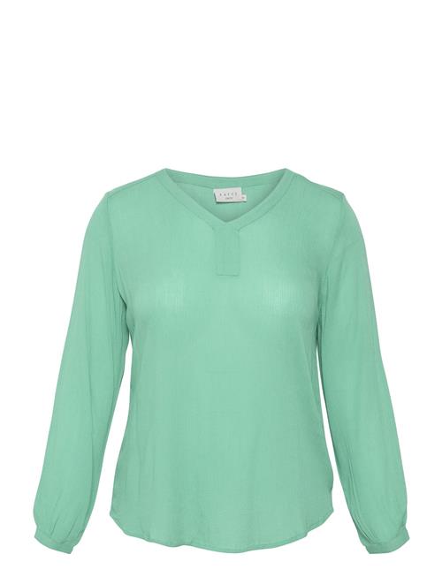 Kcami Ls Blouse Kaffe Curve Green