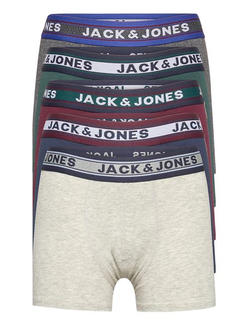 Jack & Jones Jacoliver Trunks 5 Pack Noos Jnr Jack & J S Grey