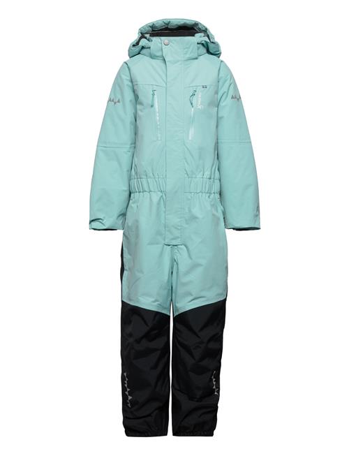 Se ISBJÖRN of Sweden Penguin Snowsuit Kids Teal ISBJÖRN Of Sweden Patterned ved Booztlet