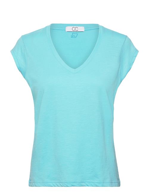 Cc Heart Basic V-Neck T-Shirt Coster Copenhagen Blue