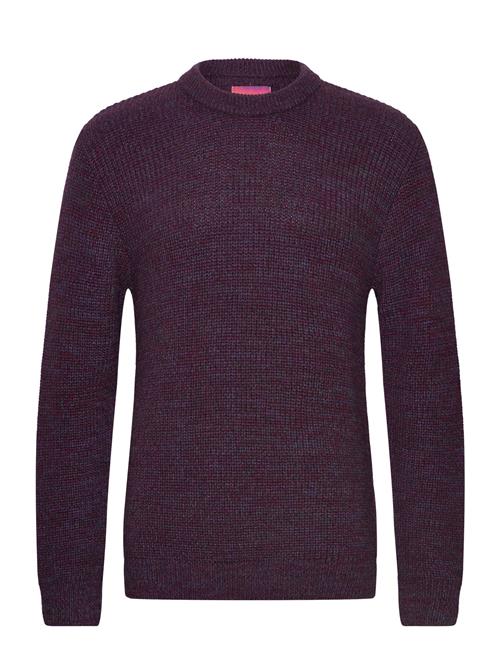 Edwin Meander Sweater-Bordeaux Heather Edwin Burgundy