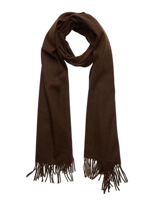 Se GANT Wool Woven Scarf GANT Brown ved Booztlet