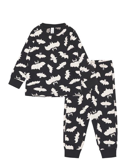 Lindex Pajama Halloween Skeleton Lindex Black