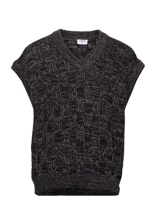 Se Filippa K Square Knit Vest Filippa K Black ved Booztlet