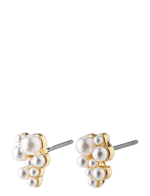 Se Pilgrim Relando Pearl Earrings Pilgrim Gold ved Booztlet