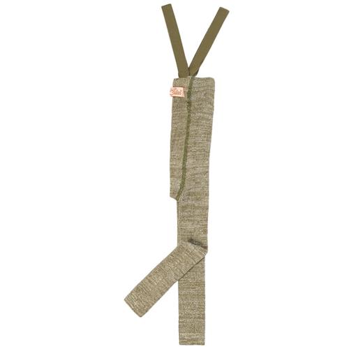 Se Silly Silas GOTS Fodsløse strømpebukserer Creamy Olive | Grønn | 2-3 years ved Babyshop