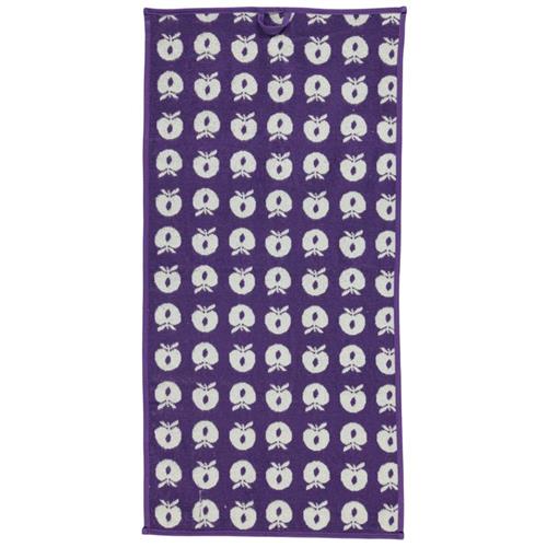 Småfolk Mønstret Håndklæde Med Æbler Purple Heart One Size      Unisex