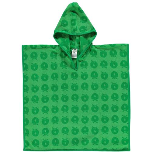 Småfolk Mønstret Bath Poncho Med Æbler Grøn | Grønn | 1-3 years