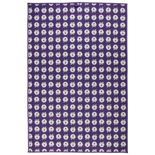 Småfolk Mønstret Badehåndklæde Med Æbler Purple Heart One Size      Unisex